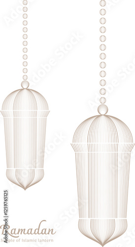 Ramadan Simple of Islamic lantern