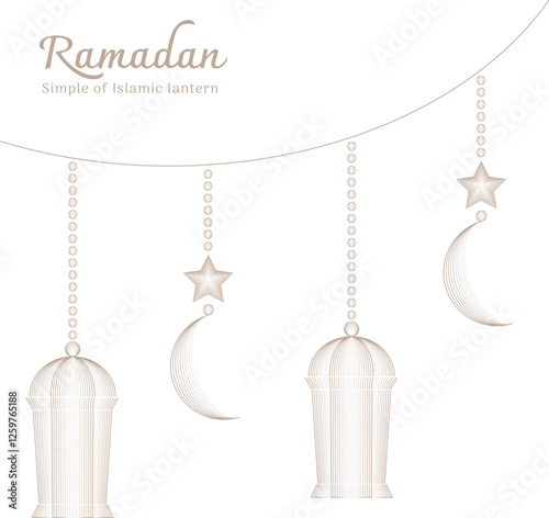 Ramadan Simple of Islamic lantern