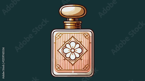 a bottle of perfume with a luxurious and elegant design