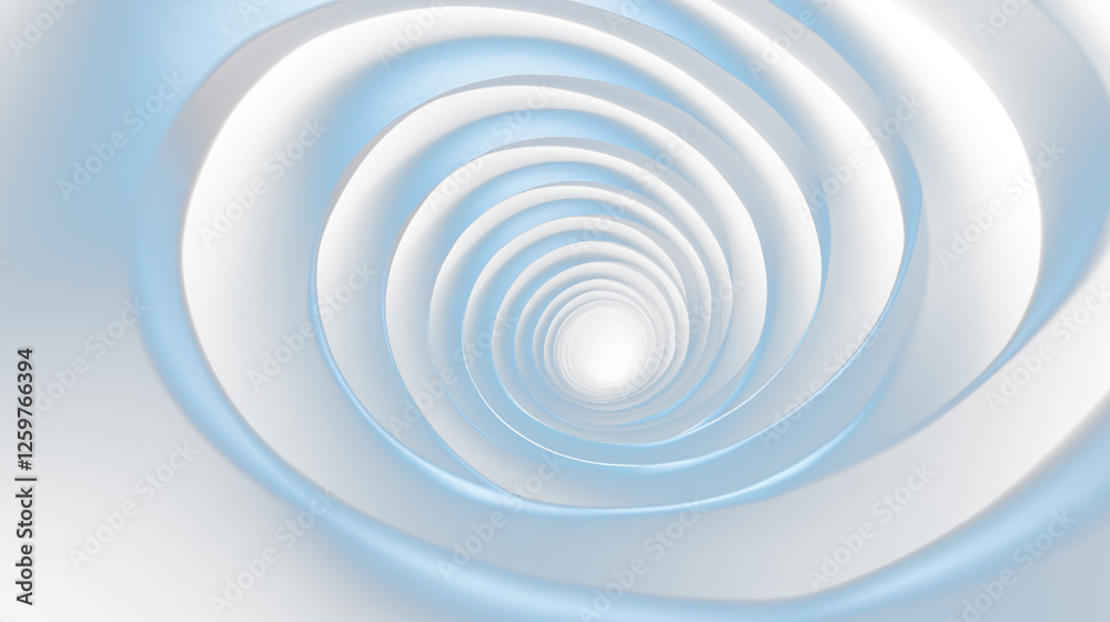 a spiral shaped tunnel in the middle of a blue tunnel a spiral shaped tunnel in the middle of a blue tunnel