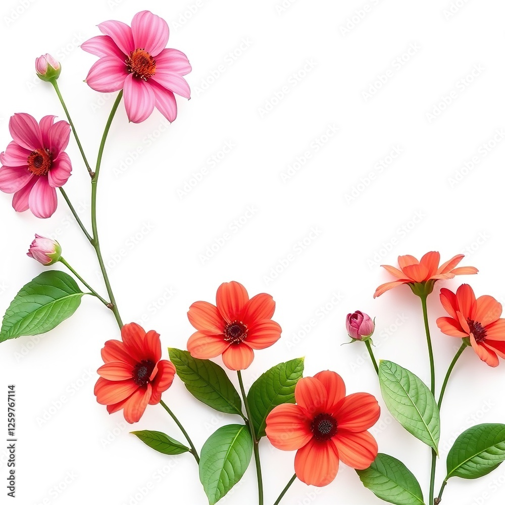 Fototapeta premium Industrial Chic Flower Wall Backdrop for Creative Projects