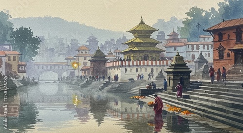 Mystical Nepal: A Vibrant Illustration of Culture and Nature
