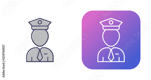 Flight Captain Vector Icon