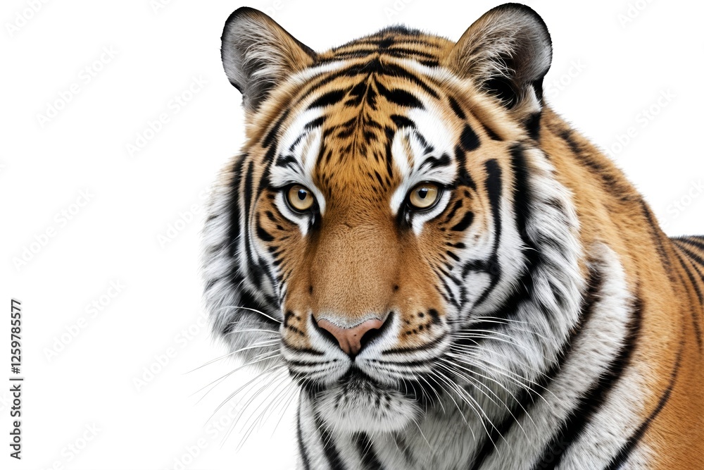 Fototapeta premium there is a tiger that is looking at the camera