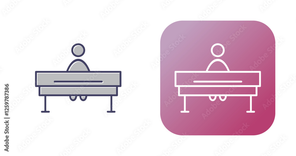 Student sitting in cllass Vector Icon Student sitting in cllass Vector Icon