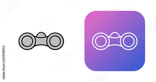 Binoculars Vector Icon