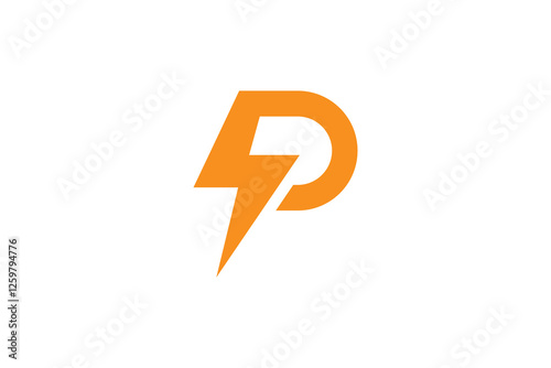 Free Download Monogram Letter P with Power icon  Modern Initial Logo Design ,linked circle uppercase monogram logo - GFXLoad