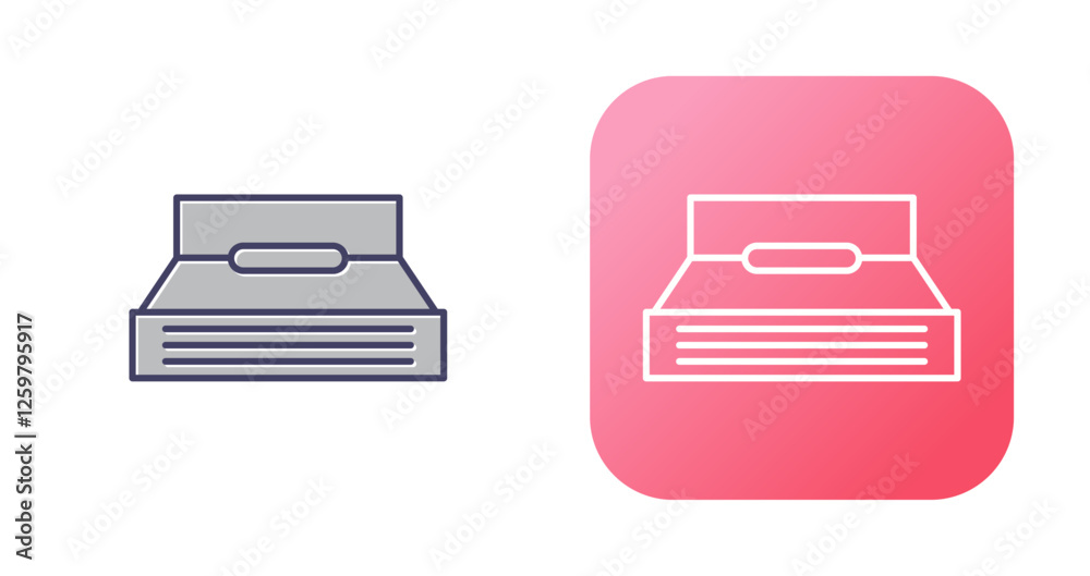 Single Bed Vector Icon