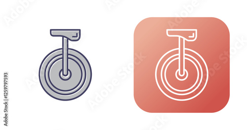 Unicycle Vector Icon