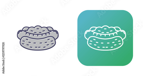 Hot Dog Vector Icon