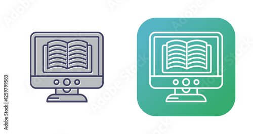 Ebook Lcd Vector Icon