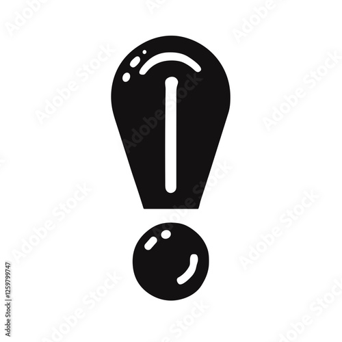 Black Warning Symbol Vector