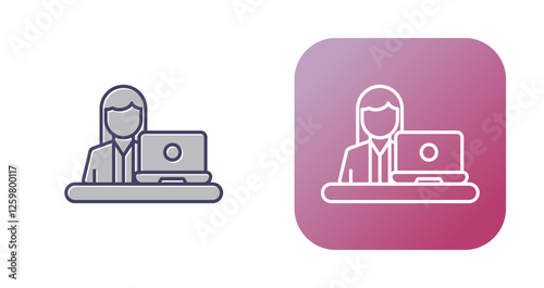 Telecommuting Vector Icon