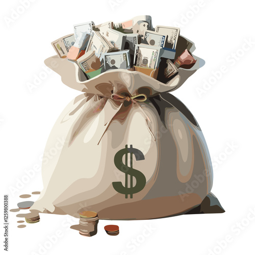 Money bag vector
