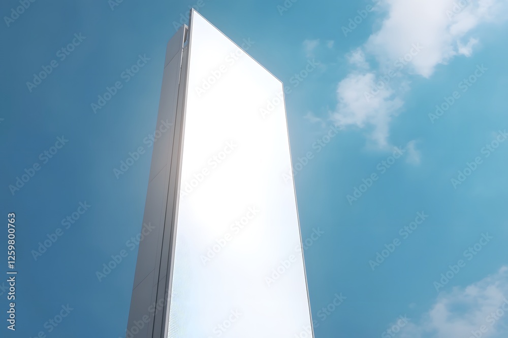 Blank billboard advertising outdoor sky mockup Blank billboard advertising outdoor sky mockup