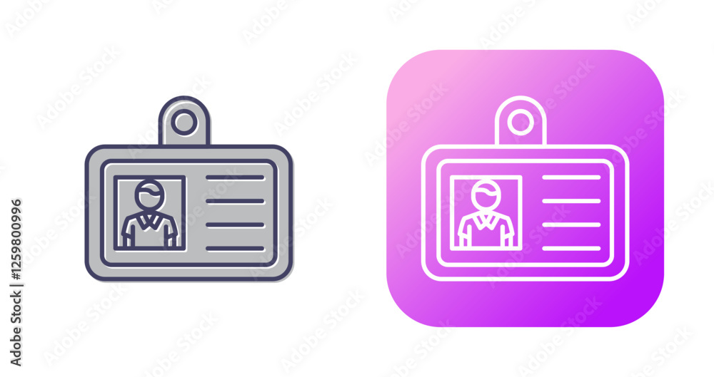Staff Card Vector Icon