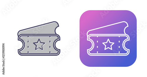 Ticket Vector Icon