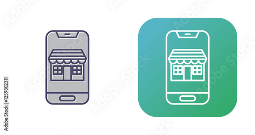 Mobile Store Vector Icon