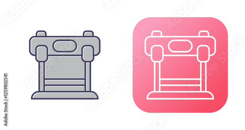 Hurdles Race Vector Icon