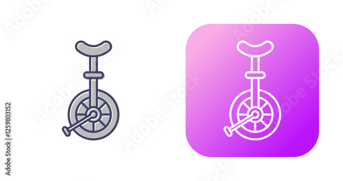 Unicycle Vector Icon
