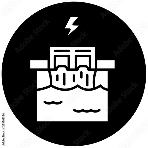 Hydroelectric Dam Icon
