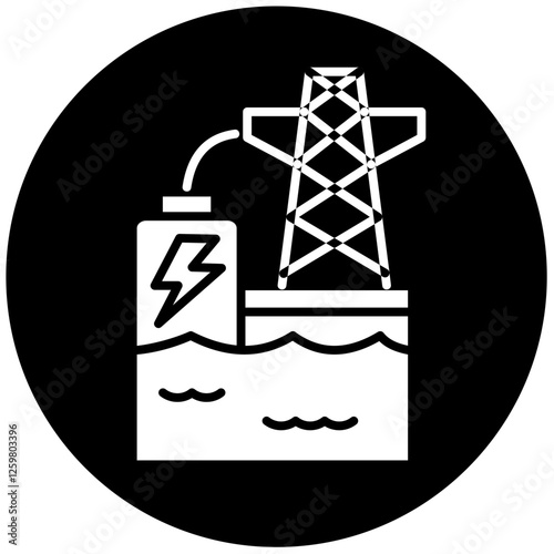 Hydropower Plant Icon