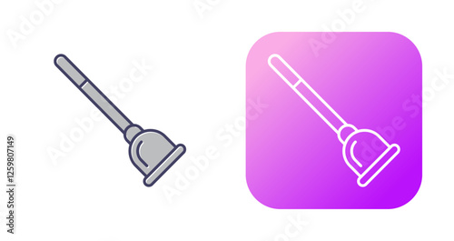 Plunger Vector Icon