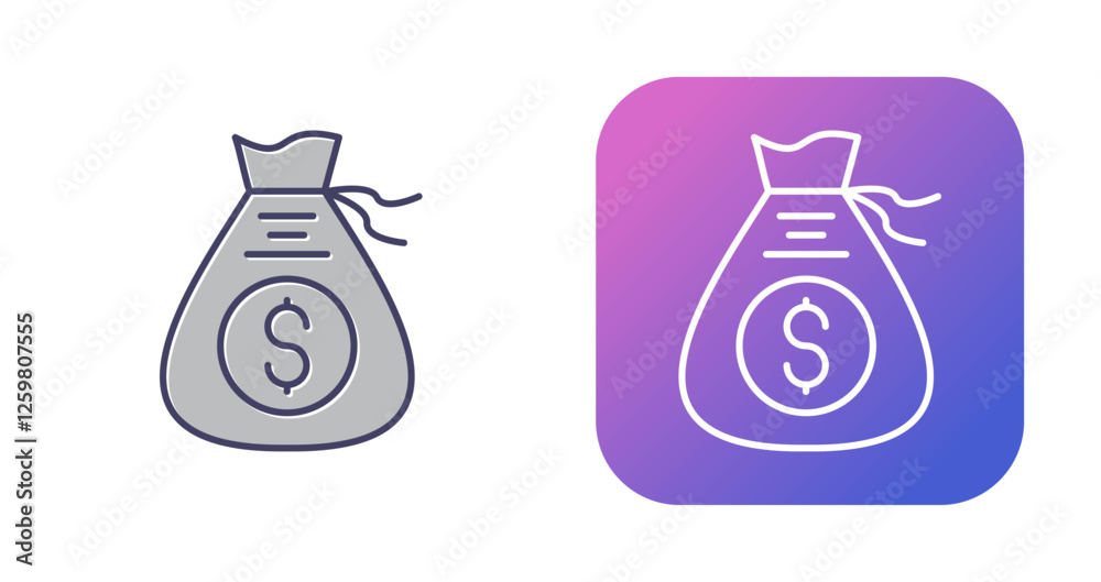 Money Bag Vector Icon