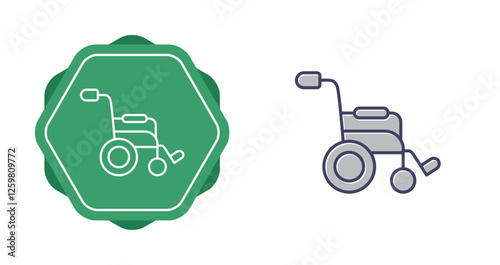 Wheel Chair Vector Icon