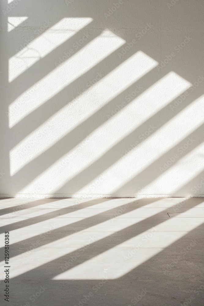 Light Stripes on Wall. Sunlight shining through blinds for architectural backgrounds Light Stripes on Wall. Sunlight shining through blinds for architectural backgrounds
