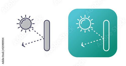 Specular Reflection Vector Icon
