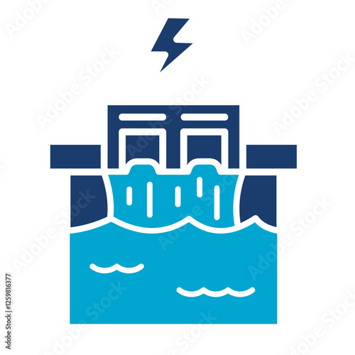 Hydroelectric Dam Icon