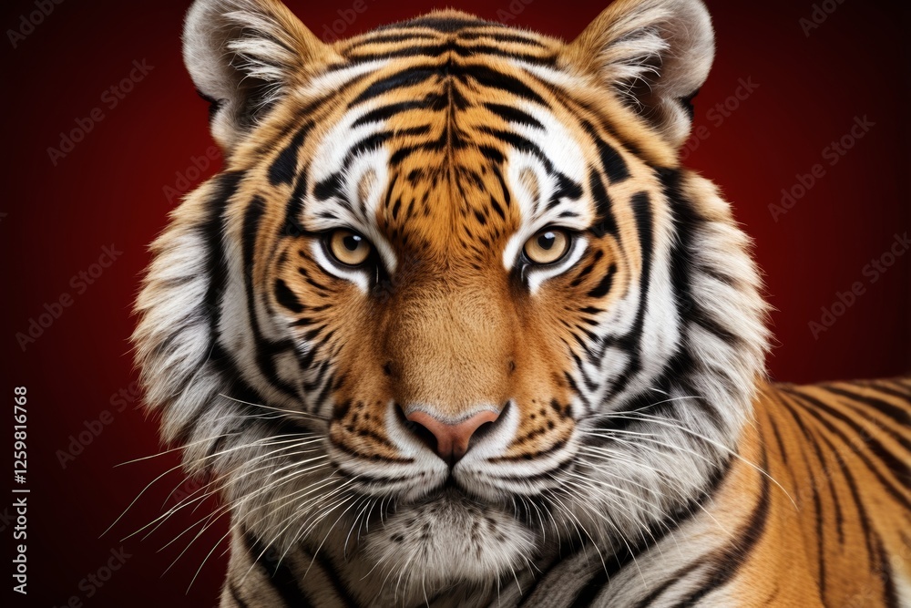 Fototapeta premium there is a tiger that is looking at the camera