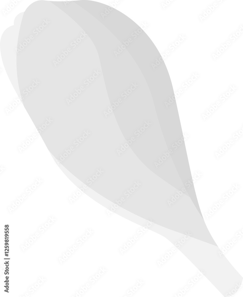 Illustration of a Bud Plumeria Flower Illustration of a Bud Plumeria Flower