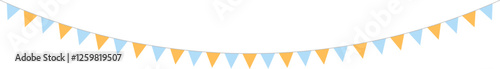 Colorful Bunting Decoration Illustration