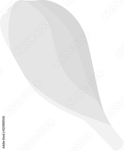 Illustration of a Bud Plumeria Flower