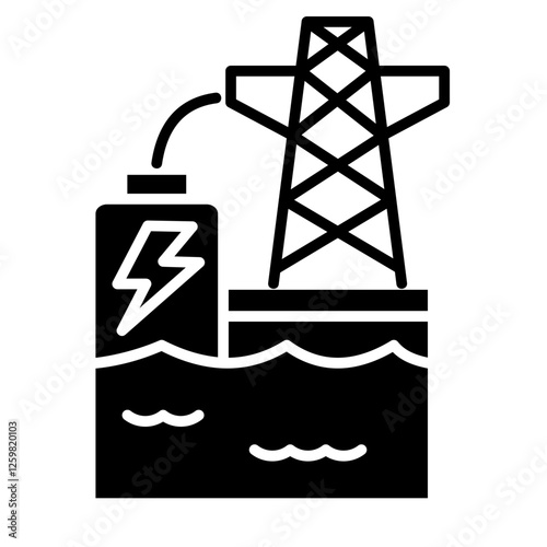 Hydropower Plant Icon