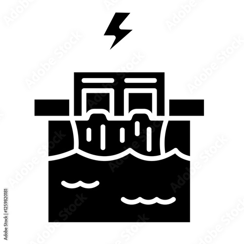 Hydroelectric Dam Icon