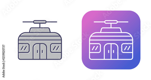 Cable Car Vector Icon