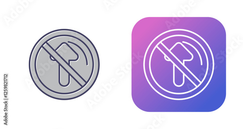 No Passing Vector Icon