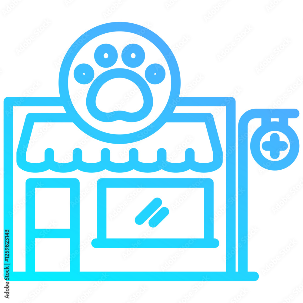 Naklejka premium Pet Shop Icon