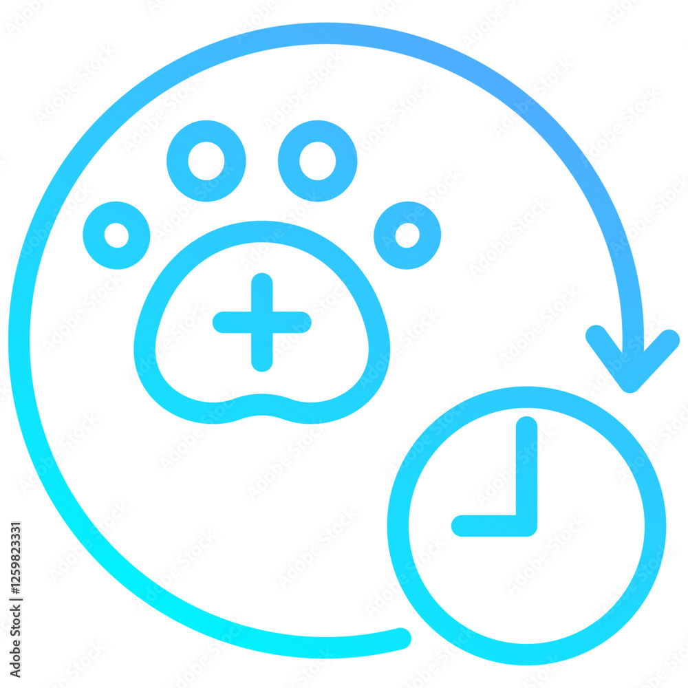 Obraz premium 24 Hours Icon