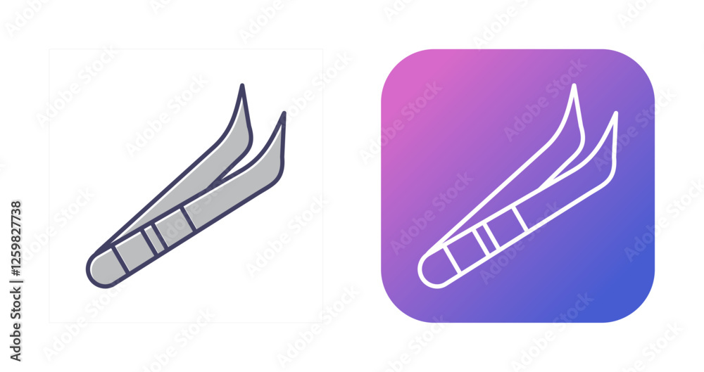Tweezers Vector Icon