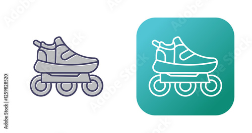 Roller Skates Vector Icon