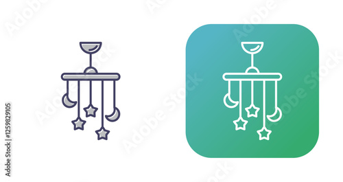 Crib Toy Vector Icon