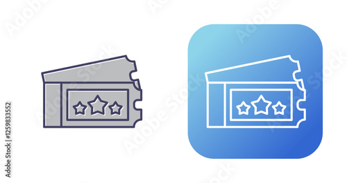 Ticket Vector Icon