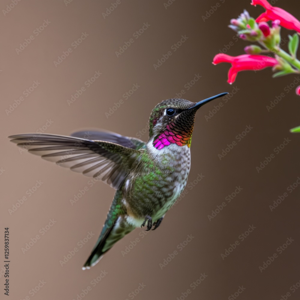 Fototapeta premium Hummingbird in Flight 