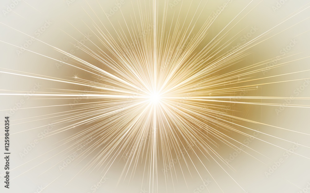 Obraz premium Abstract Golden Light Burst Radiating Beams Sparkling Energy Bright Background