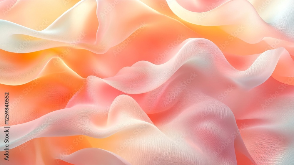 Obraz premium Soft peach abstract background with gentle hues and fluid shapes. Emphasizing warmth and creativity. Ideal for artistic projects and design presentations.