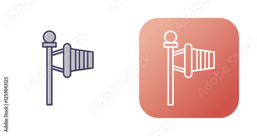 Windsock Vector Icon